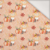 FOXES AND PUMPKINS pat. 1 / orange (FOXES AND PUMPKINS) - single jersey