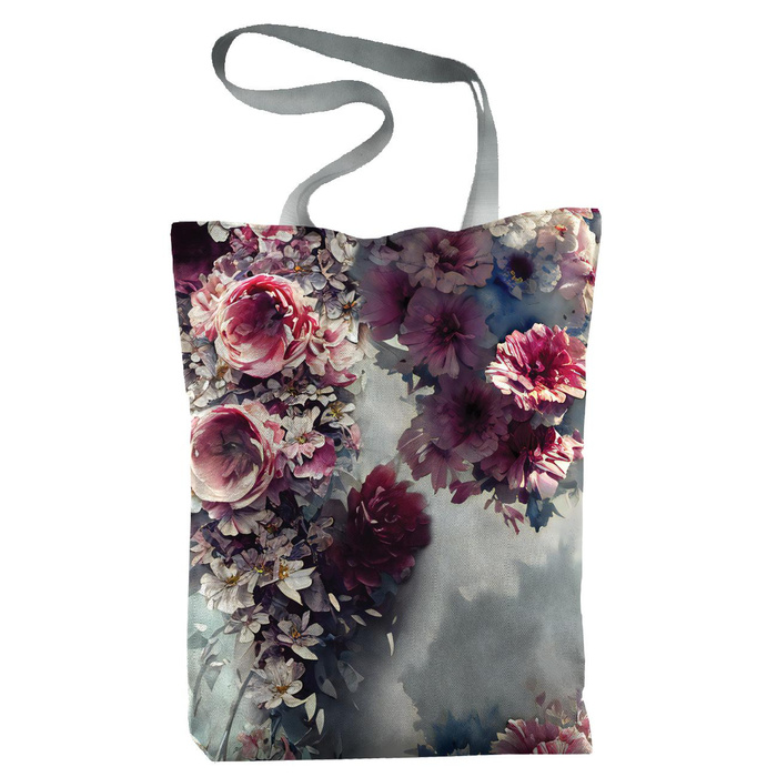 SHOPPERKA - VINTAGE FLOWERS wz. 5 - tkanina bawełniana - zestaw do uszycia