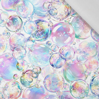 RAINBOW BUBBLES - tkanina viskózová