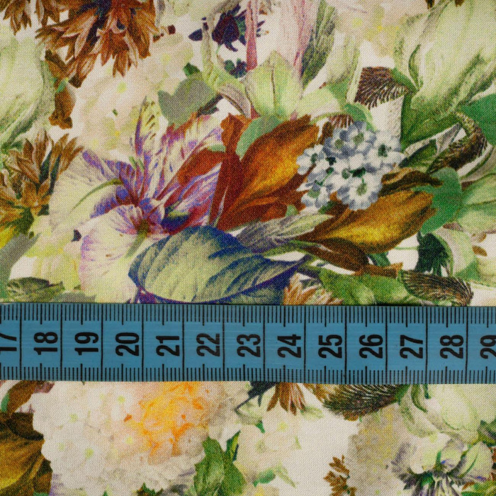 KWIATY MIX - Satyna (BUTTER YELLOW)