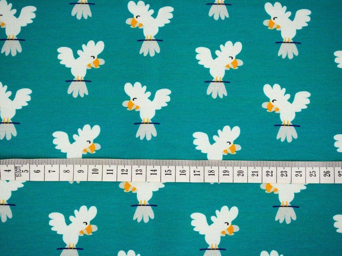 JUNGLE / parrots - Viscose jersey WE210
