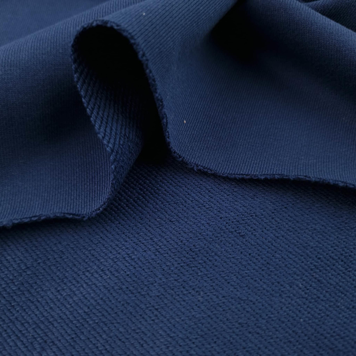 Diagonal-French Terry / HEAVY 450g - DUNKELBLAU (M-30)