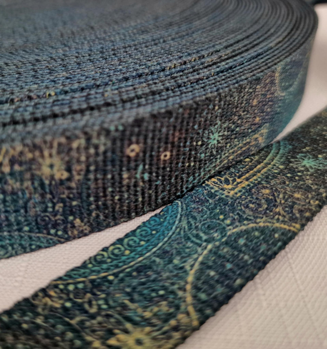 Webbing Tape with Print 25mm -  MEHNDI 2.0