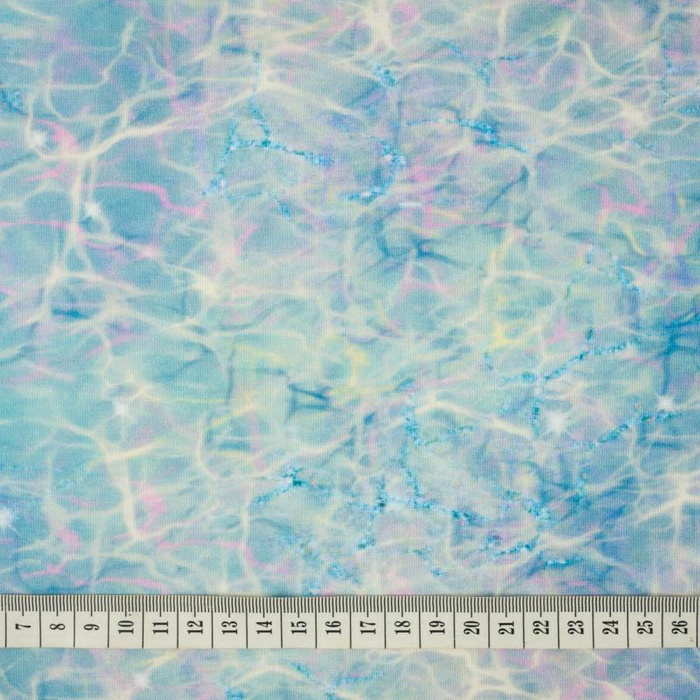 RAINBOW OCEAN pat. 2 - single jersey with elastane 