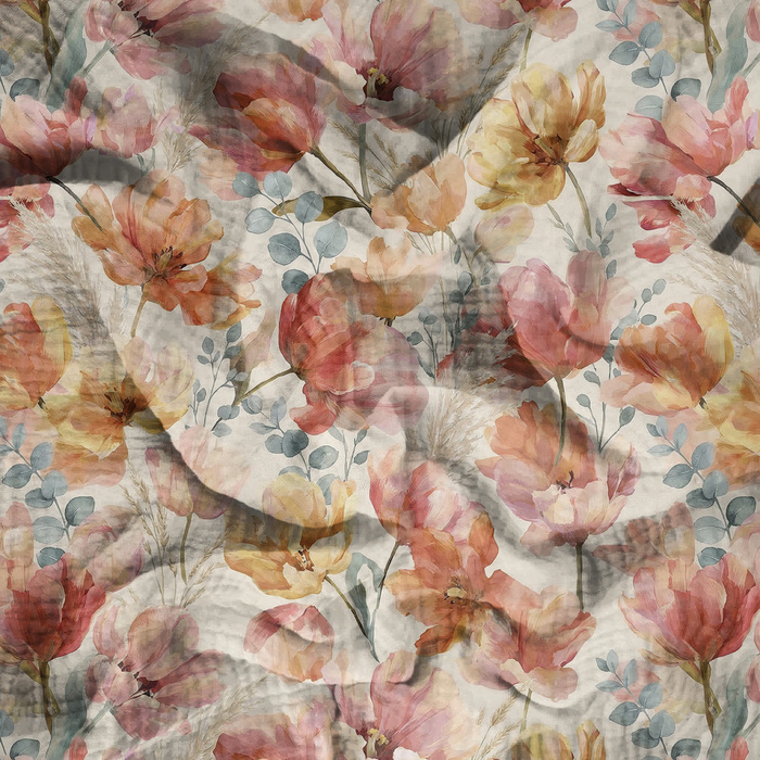 Flowers wz. 65 - Cotton muslin