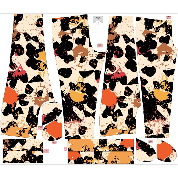 WOMEN'S JOGGERS (NOEMI) - SPLASH PAT. 6 - sewing set XXL