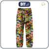 CHILDREN'S SOFTSHELL TROUSERS (YETI) - CAMOUFLAGE COLORFUL (158-164)