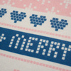 MERRY CHRISTMAS M. 2 (NORWEGISCHE MUSTER) - Baumwoll Webware