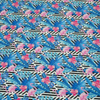 TROPICAL FLAMINGOS - quick-drying woven fabric