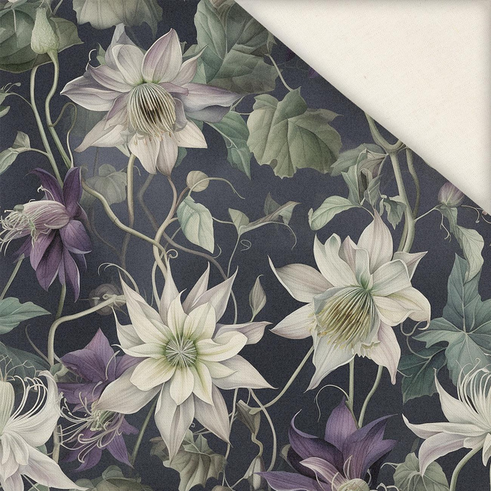 PASTEL FLOWERS WZ.6- Slub Weave