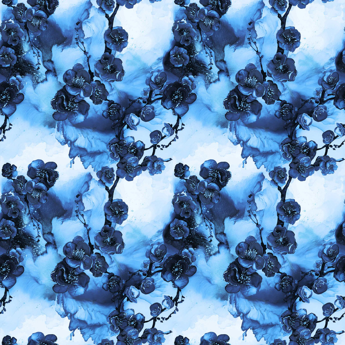 ALCOHOL PASTEL INK wz.7 navy - Wasserabweisende Webware