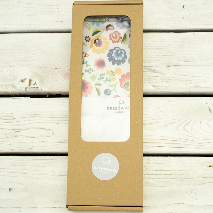 Girl's swimsuit - LOWICZ FOLKLORE / white 134-140