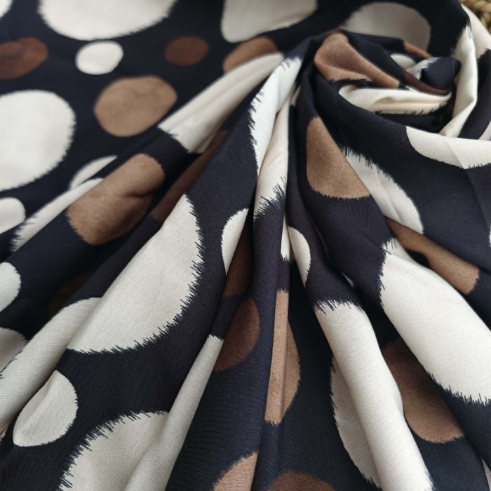 DOTS - viscose woven fabric