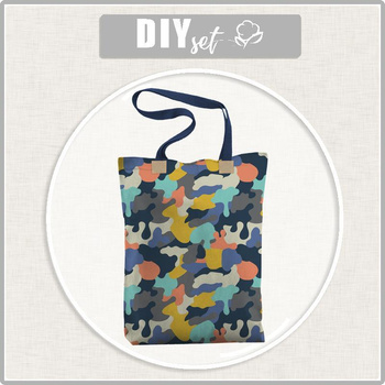 SHOPPER TASCHE - CAMOUFLAGE BUNT Ms. 2 - Wasserabweisende Webware - Nähset