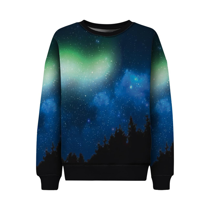 Children's tracksuit (MILAN) - NIGHT SKY - sewing set (146/152)