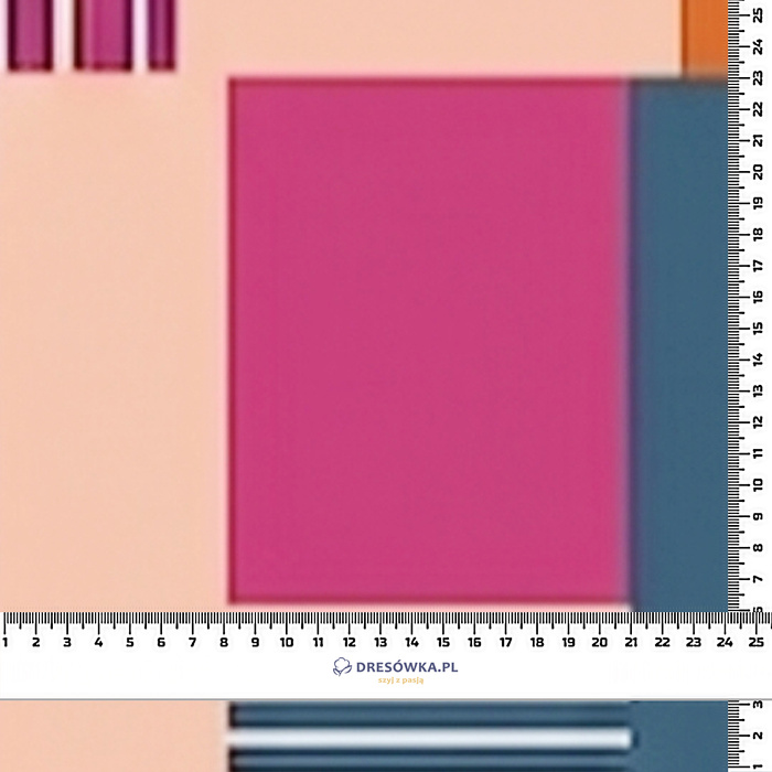 RETRO GEOMETRIC WZ. 1 - Waterproof woven fabric