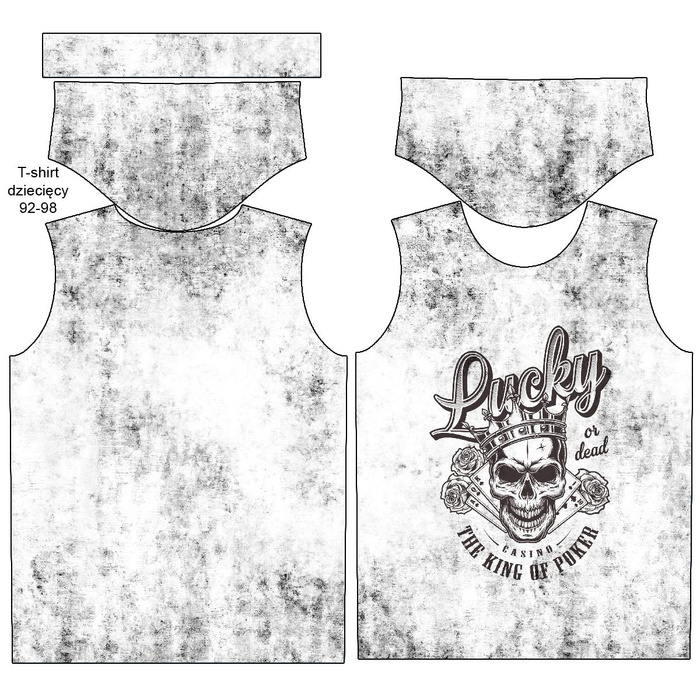 T-SHIRT DZIECIĘCY - THE KING OF POKER wz. 1 - single jersey (116/122)