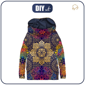BLUZA DAMSKA (FURIA) NIETOPERZ Z KOMINEM - MANDALA wz. 2 - zestaw do uszycia XXXL