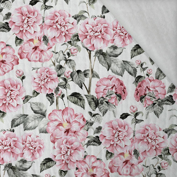 PINK PEONIES pat. 3 - Cotton muslin