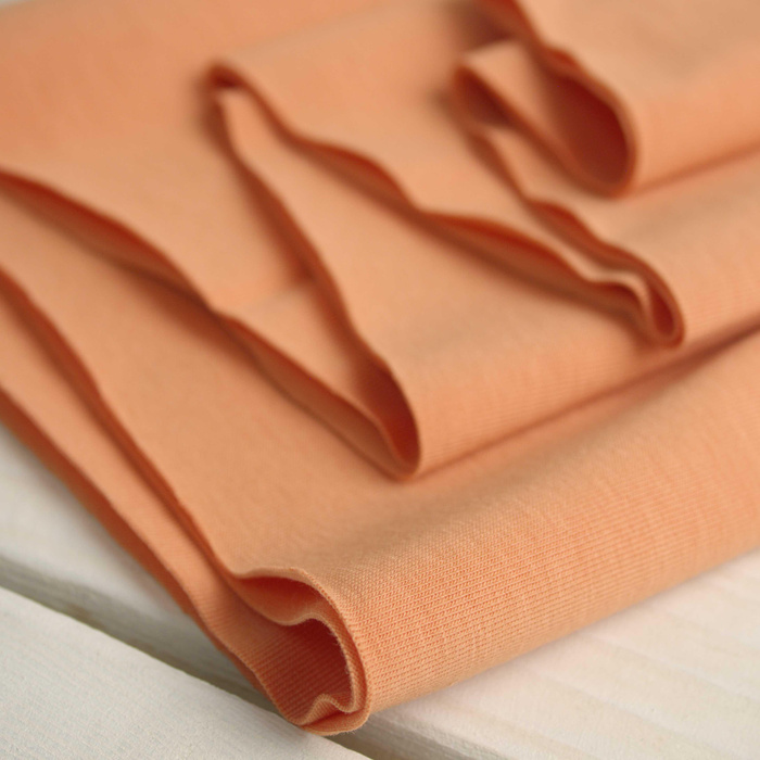 D-108 orange - úplet tričkovina s elastanem TE210