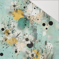 FLORAL REVERIE WZ. 7 - Hydrofobní česaná teplákovina