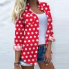RED POLKA DOTS - viscose woven fabric