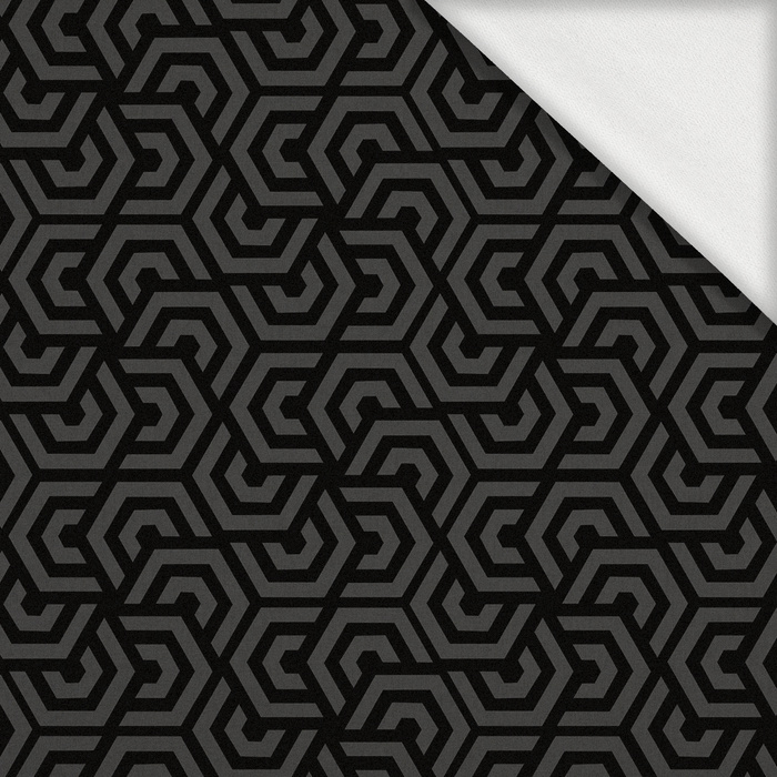 GEOMETRIC MINIMAL WZ. 11 - dzianina pętelkowa z elastanem ITY