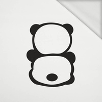 PANDA / MINT size "S" 30x45 cm - white (back) - panel looped knit