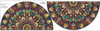 GREEN MANDALA vz.1 - panel pro kruhovou sukni D