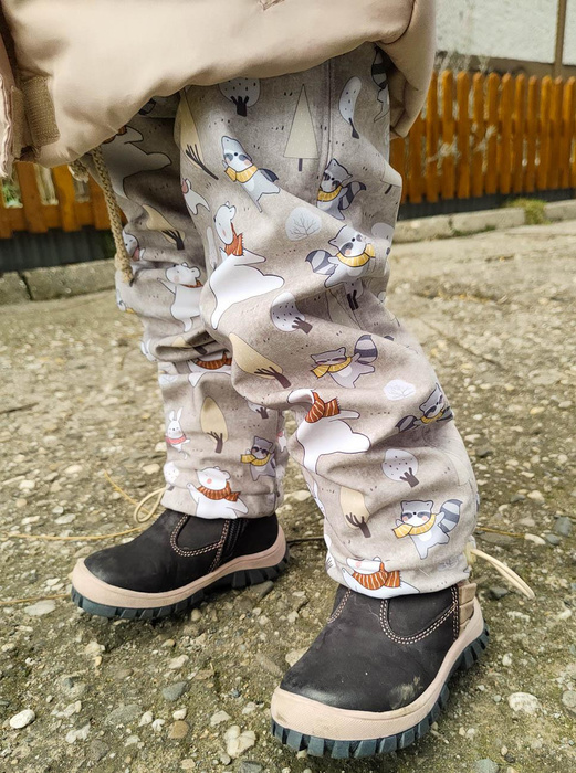 SOFTSHELL-HOSE (YETI) - WINTERPARTY MS. 1 (WINTERSPIEL) / ACID WASH BEIGE