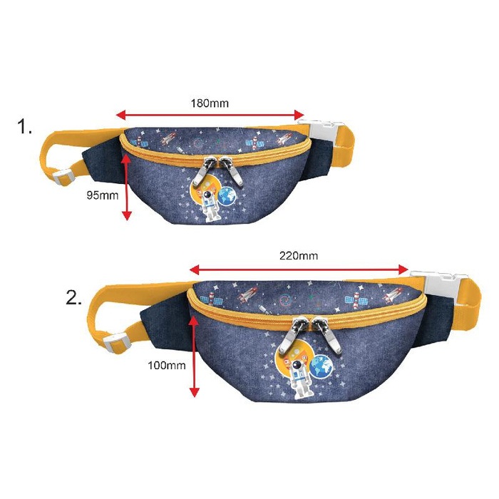 NERKA - ASTRONAUTA (WYPRAWA W KOSMOS) / ACID WASH GRANATOWY - duży