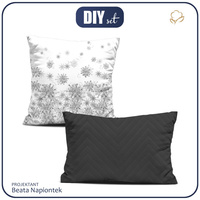 DECORATIVE PILOWS - GREY SNOWFLAKES