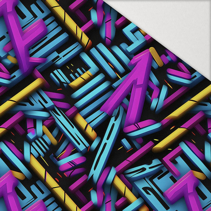 ABSTRACTION wz.12 - Hydrofobowa dzianina drapana 