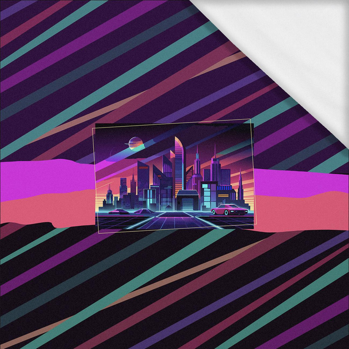 NEON GALAXY WZ.7 - panel (60cm x 50cm)- single jersey s elastanem ITY