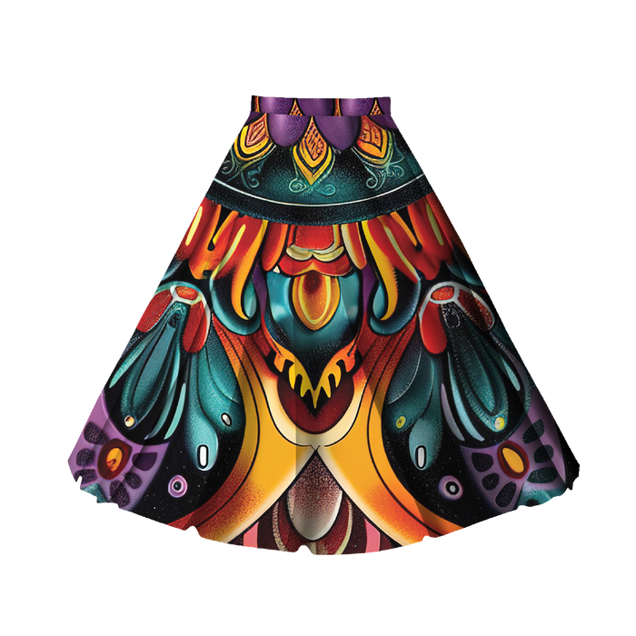 COLORFUL MANDALA WZ.7 - panel na spódnicę "MAXI" - krepa