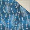 WHITE FEATHERS AND BEADS (CLASSIC BLUE) - Upholstery velour 
