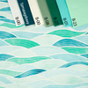 WELLEN Ms. 2 / hellblau - Wasserabweisende Webware