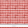 MINI VICHY GRID / red (CHECK AND ROSES) - Waterproof woven fabric
