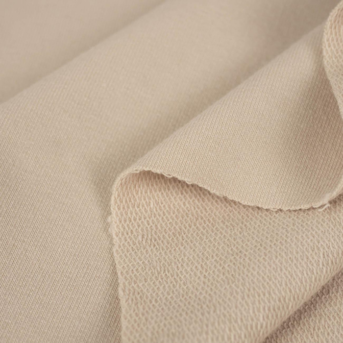French Terry mit Elasthan - HELL BEIGE (D-55)