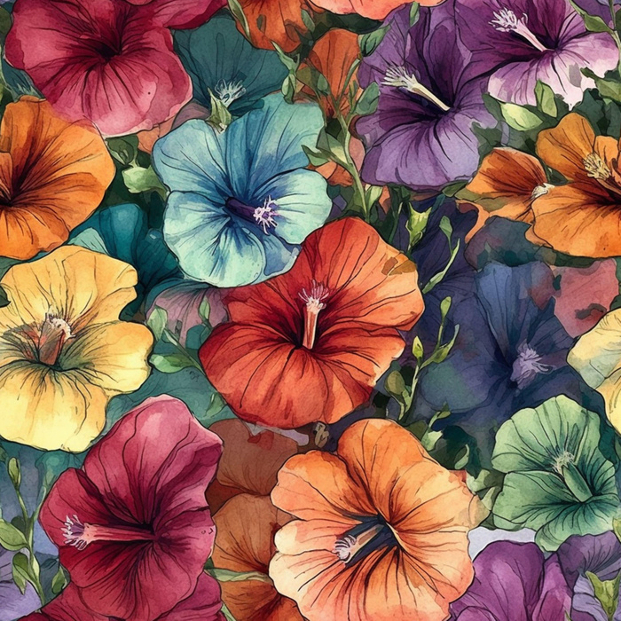 FLOWERS WZ.48 - lycra 300g