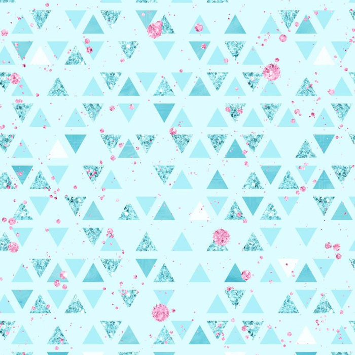 GLITTER TRIANGLES (WONDERLAND) - Waterproof woven fabric