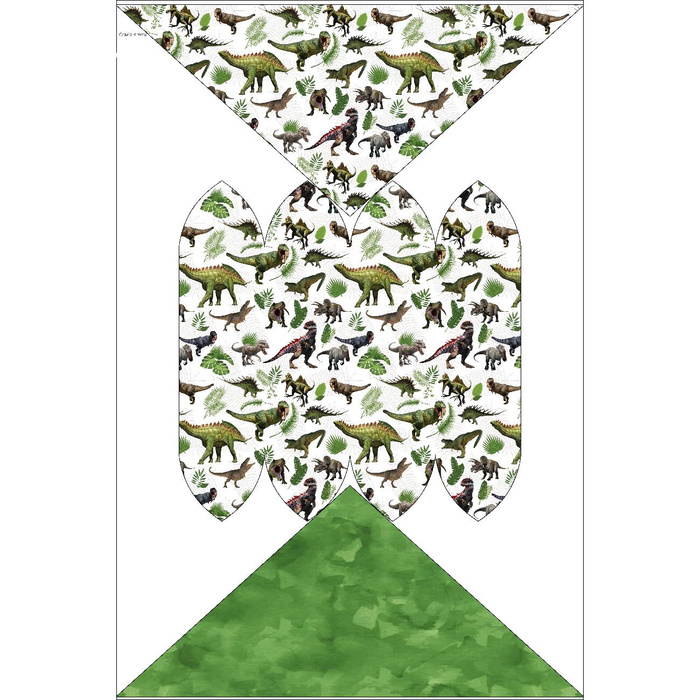 KID'S CAP AND SCARF (CLASSIC) - DINO PLANTS 55-58