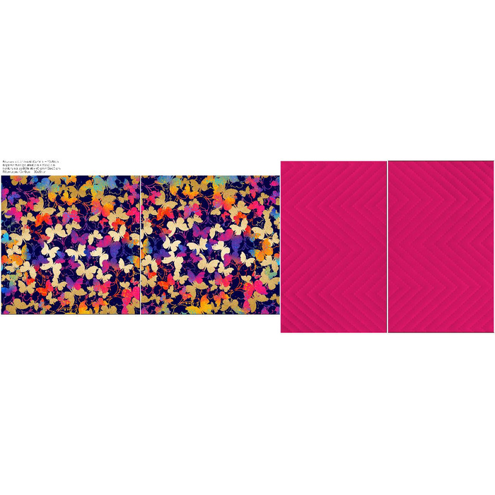 DEKO-KOPFKISSEN - SCHMETTERLINGE / bunt