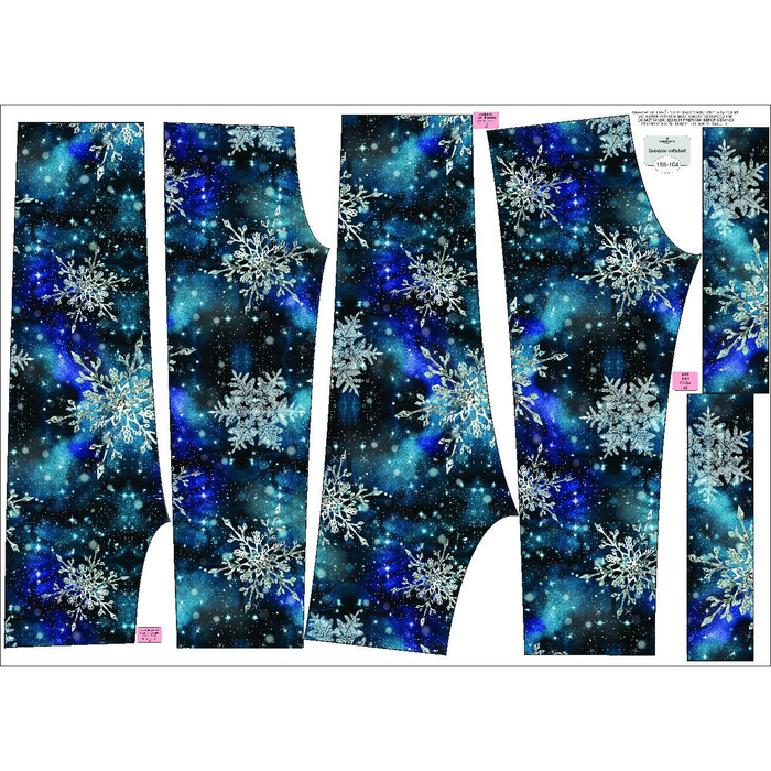 CHILDREN'S SOFTSHELL TROUSERS (YETI) - WINTER GALAXY PAT. 2 - sewing set (110/116)