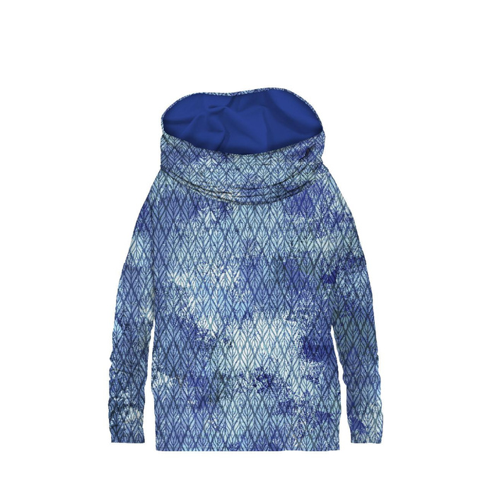 SNOOD SWEATSHIRT (FURIA) - WINTER BRAID (WINTER IS COMING) - looped knit fabric - XXL