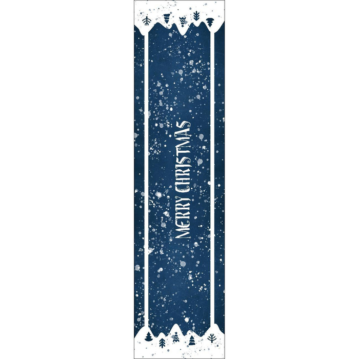 TISCHLÄUFER PANEL - WINTER NIGHT - Webware für Tischdecken 