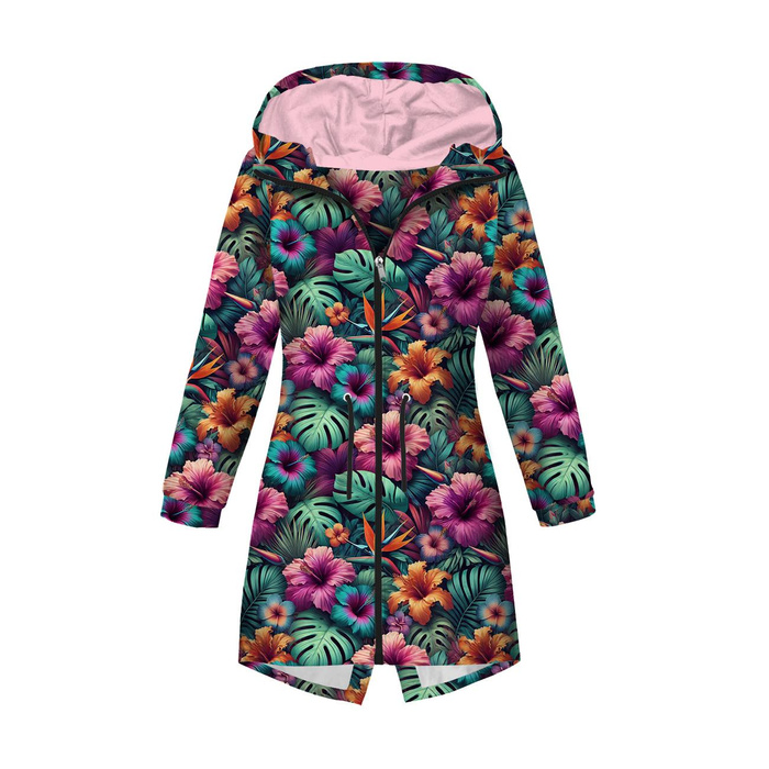PARKA DAMSKA (ANNA) - FLOWERS WZ.35 - softshell XXL
