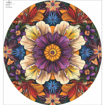 COLORFUL FLOWERS wz.4 - panel na spódnicę z koła D
