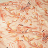 30cm PINK BIRDS - dickes geprägtes Kunstleder