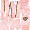 Children's tracksuit (MILAN) - HEART / SPOTTS - sewing set (98/104)